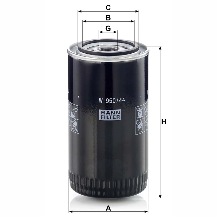 MANN Oljefilter W 950/44