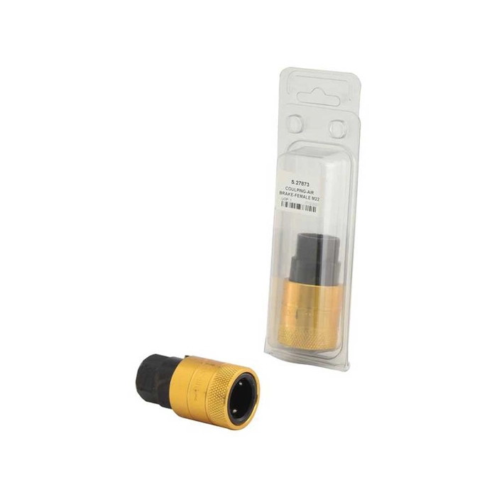 Agripak Luftbremsekobling for tilhenger Gul M22 x 1.50mm Hunn