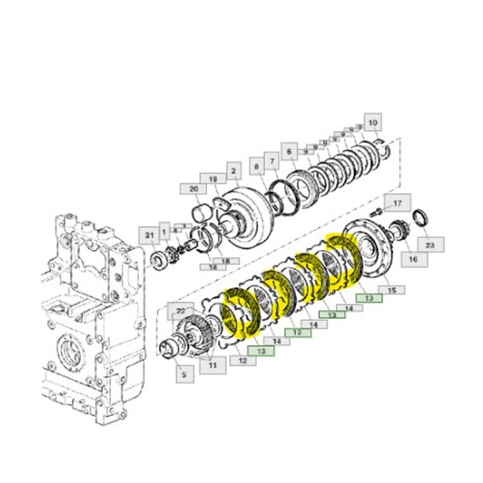 Disk med inner spline