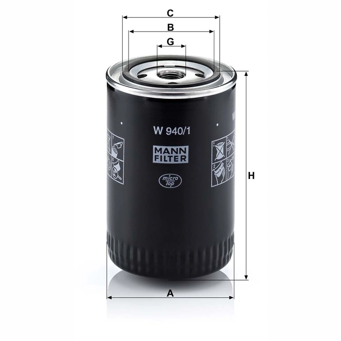 MANN Oljefilter W 940/1