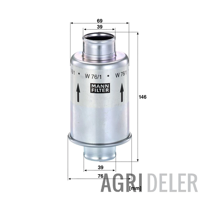 MANN Hydraulikkfilter W 76/1