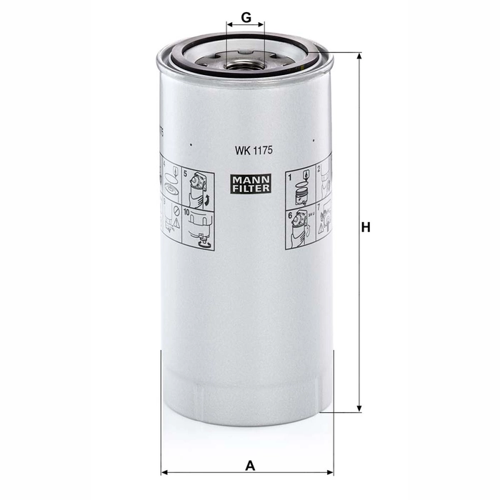 MANN Drivstoffilter WK 1175 x