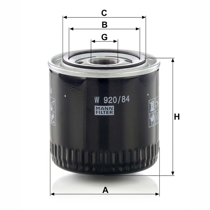 MANN Oljefilter W 920/84