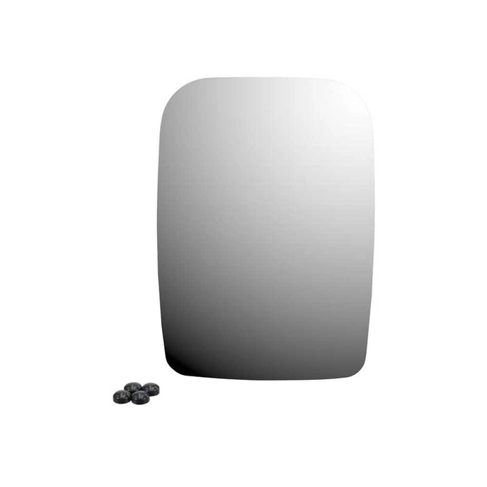 Erstatningsglass for speil - Rektangulær, (Konveks), 303.5 x 214.5mm