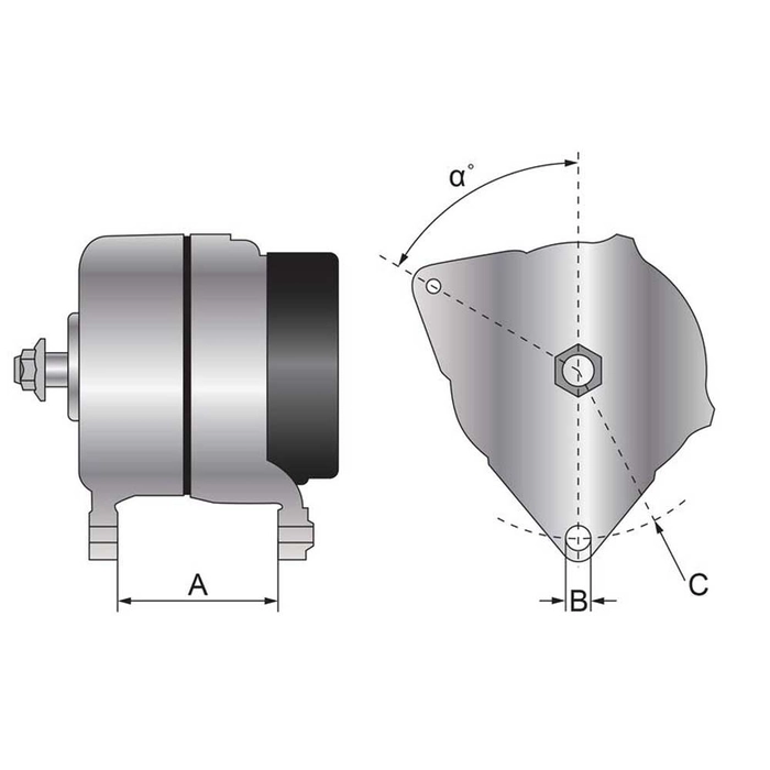 Dynamo (Mahle) - 14V, 120 A