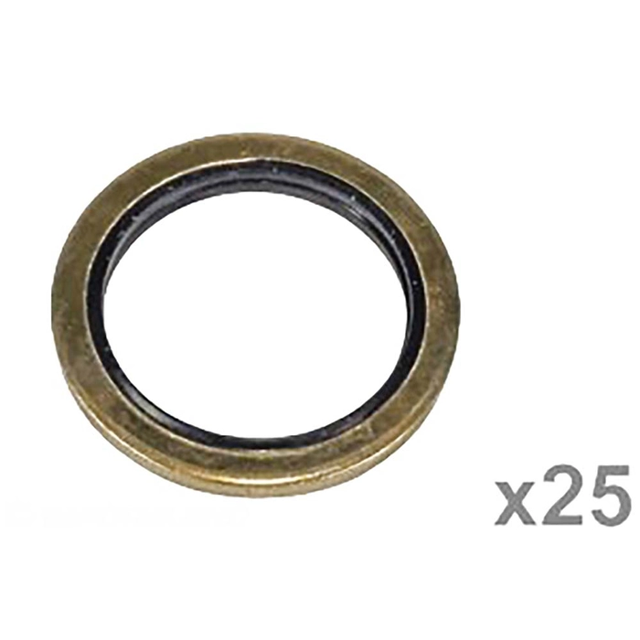 Gummi/Stål Pakning 1/2" Bsp