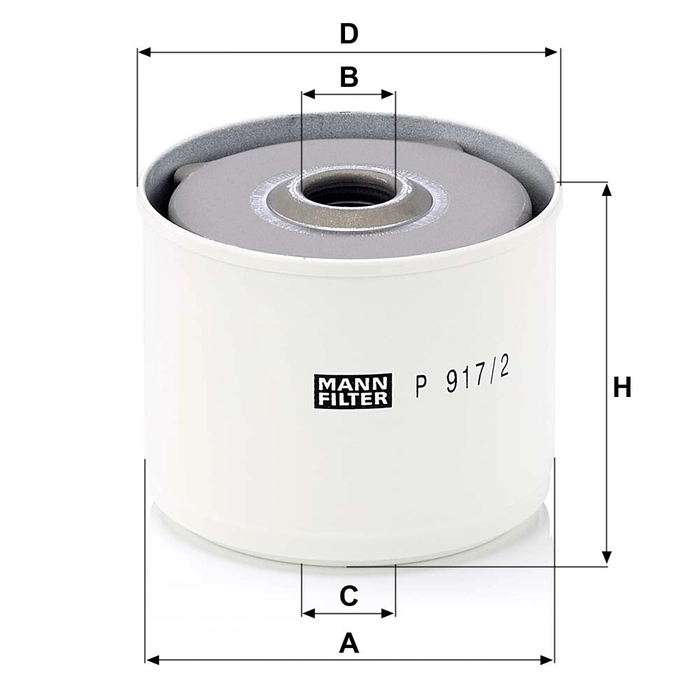 MANN Drivstoffilter P 917/2 x