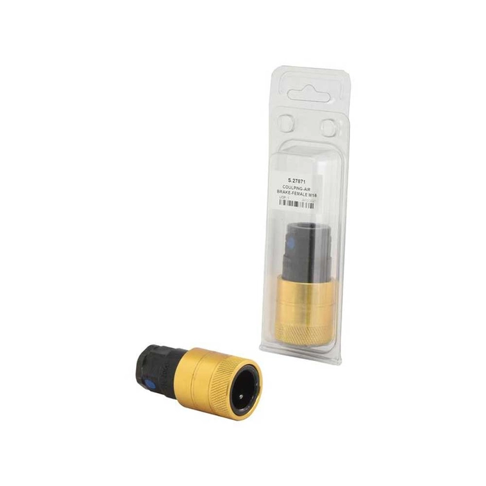 Agripak Luftbremsekobling for tilhenger Gul M16 x 1.50mm Hunn