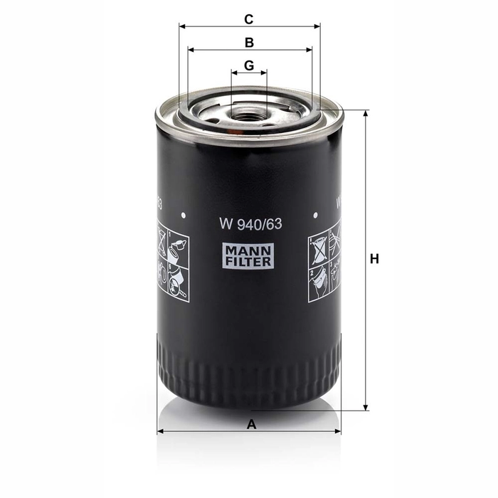 MANN Oljefilter W 940/63