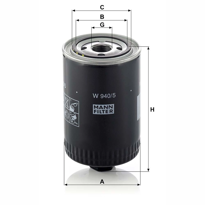MANN Oljefilter W 940/5