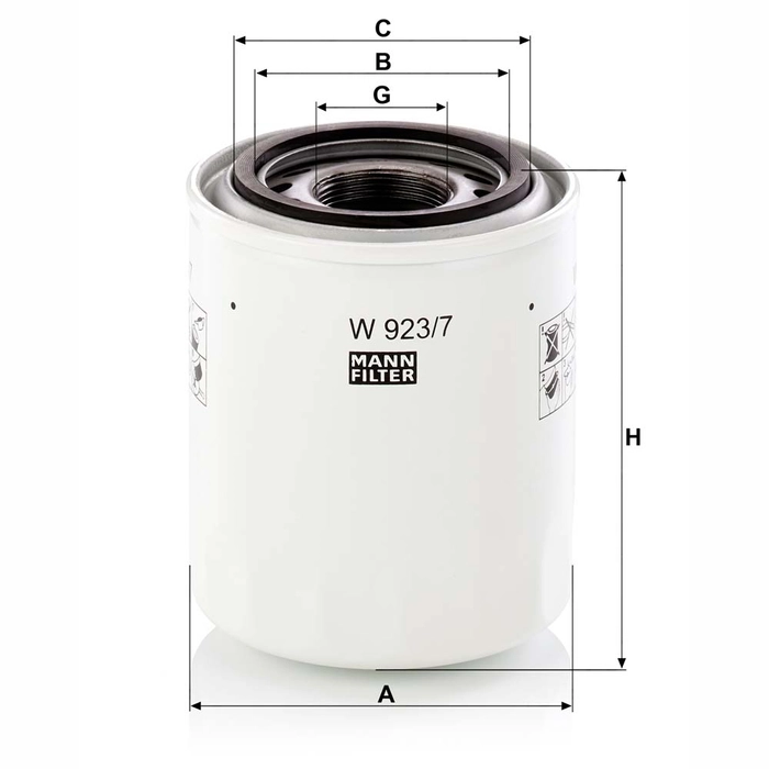 MANN Transmisjonsfilter W 923/7