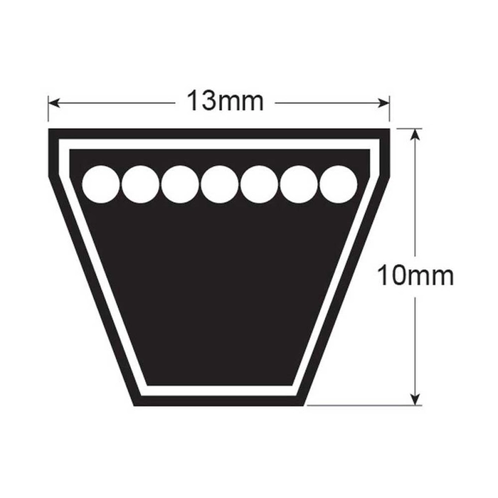 Kileformet tannreim (AVX Section) - Reimnr. AVX13 x 975
