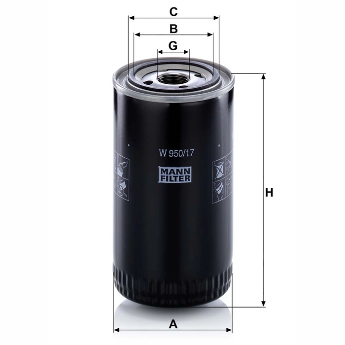 MANN Oljefilter W 950/17