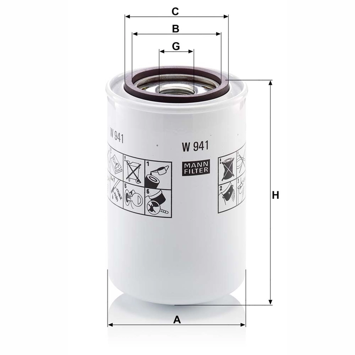 MANN Hydraulikkfilter W 941