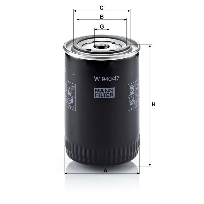 MANN Oljefilter W 940/47