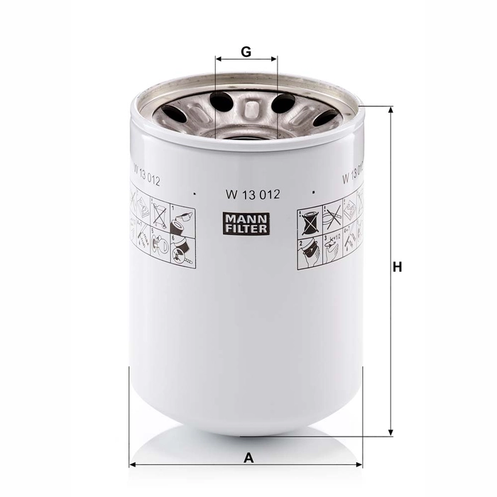 MANN Hydraulikkfilter W 13 012