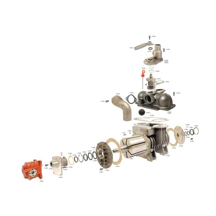 Vakuumpumpe - MEC8000H - Hydraulisk drevet - 1000 RPM