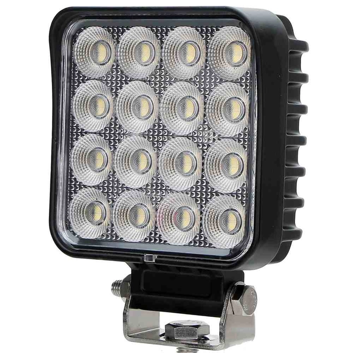 Ledtronic arbeidslys 48w flood sort varmhvit 3000K, 6400 lumen