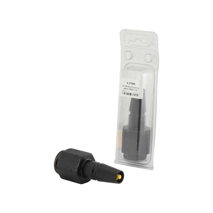 Agripak Luftbremsekobling for tilhenger Gul M22 x 1.50mm Hann