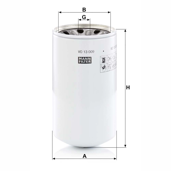 MANN Hydraulikkfilter WD 13 009 x