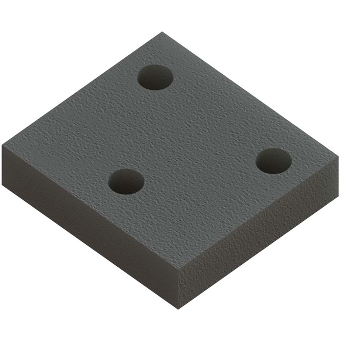 Gummiplate for tinde 45 mm