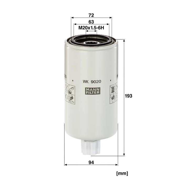 MANN Drivstoffilter WK 9020 x