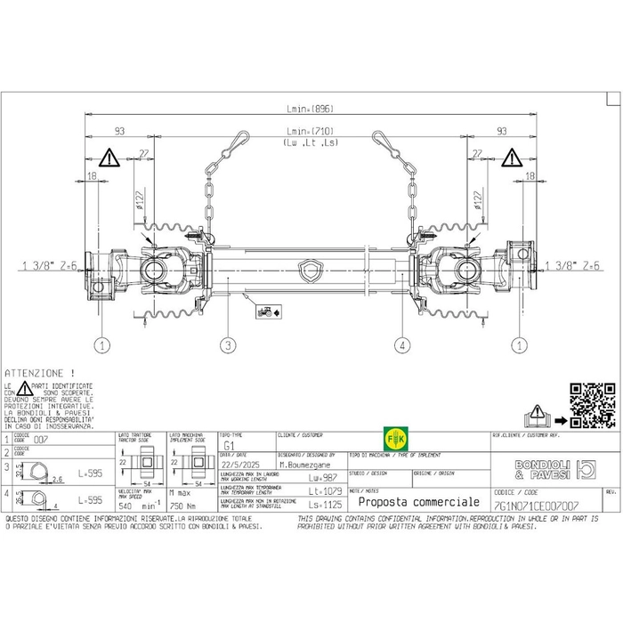 PTO AKSEL 7G1N071CE007007
