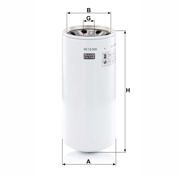 MANN Hydraulikkfilter WD 13 006 x
