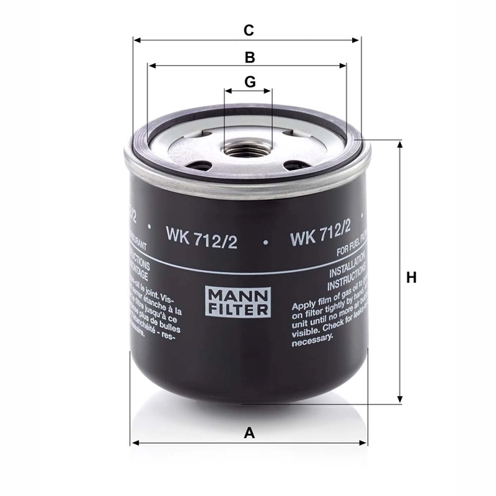 MANN Drivstoffilter WK 712/2