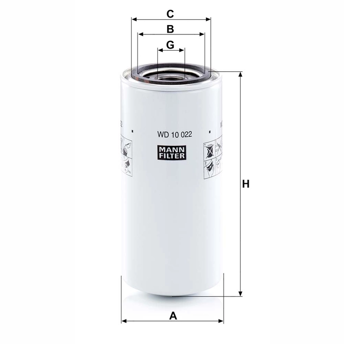 MANN Hydraulikkfilter WD 10 022